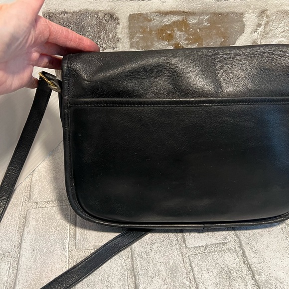COACH Vintage City Bag Black Leather Crossbody Bag 324 - Picture 5 of 16